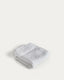 Essuie-mains Olvira 100 % coton jacquard blanc 30 x 50 cm