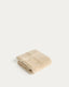 Essuie-mains Olvira 100 % coton jacquard beige 30 x 50 cm