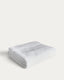 Serviette de bain Olvira 100 % coton jacquard blanc 70 x 140 cm