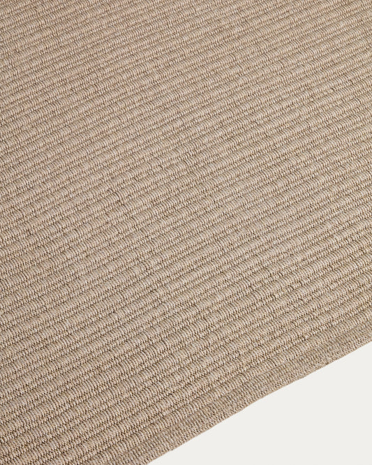 Tapis Ardelia en fibres synthétiques écru 160 x 230 cm
