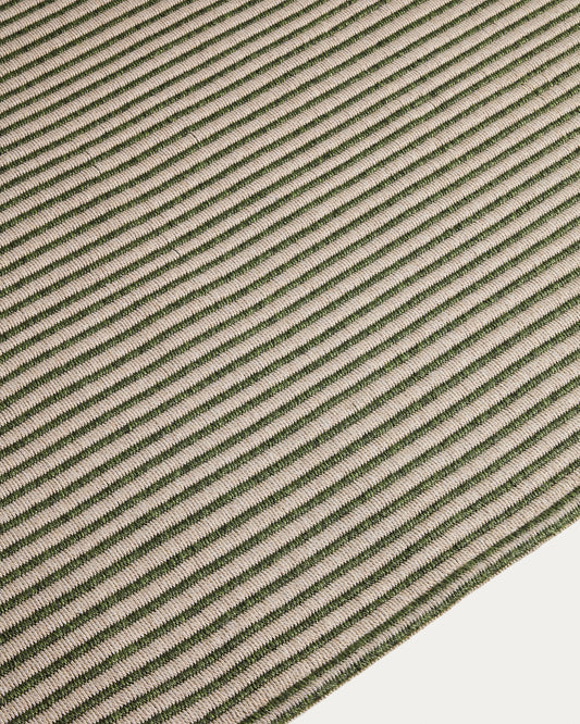 Ardelia green and beige synthetic fibre rug 160 x 230cm