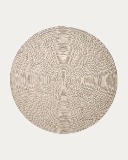 Tapis Despas en fibres synthétiques écru Ø 200 cm