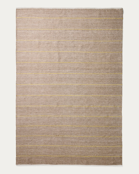 Tapis Denu 100 % PET beige 200 x 300 cm