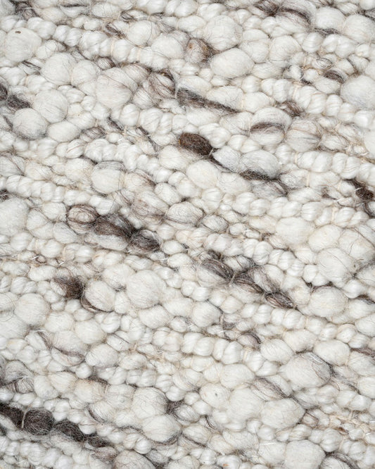 Tapis Manilva en laine et coton marron 200 x 300 cm