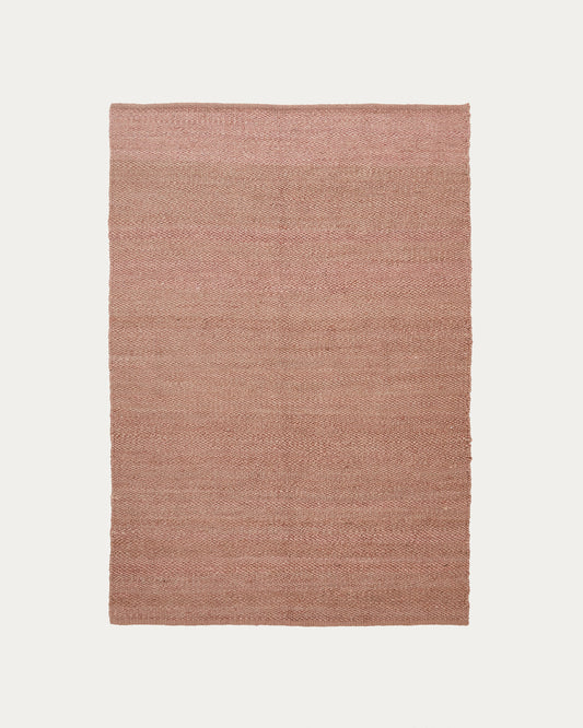 Tapis Sallova en jute rose 160 x 230 cm