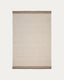 Tapis Nifelia jacquard en laine beige 160 x 230 cm