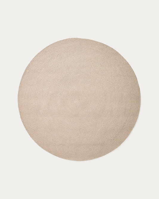 Tapis Despas en fibres synthétiques écru Ø 150 cm