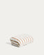 Serviette Dorane 100 % coton avec rayures orange 50 x 90 cm