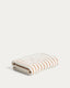 Serviette Dorane 100 % coton avec rayures orange 70 x 140 cm