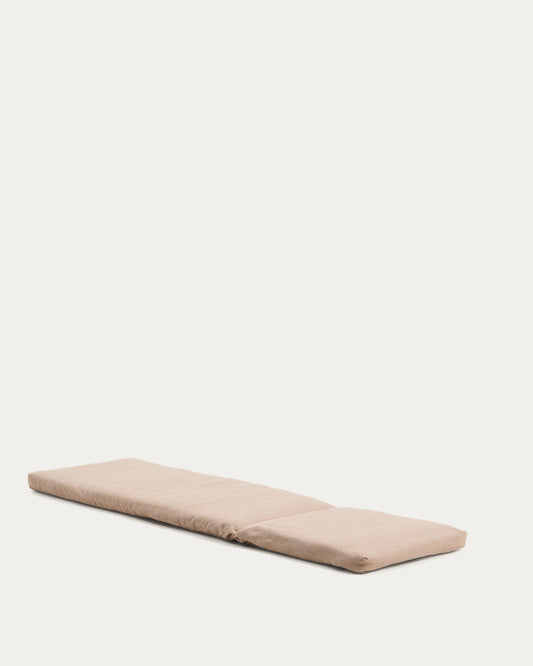 Coussin Maoni pour bain de soleil 100 % PET beige 50 x 175 cm
