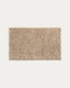 Tapis de bain Aroia bouclette effet mélangé beige 50 x 70 cm