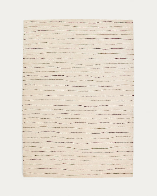 Tapis shaggy Loram beige 200 x 300 cm