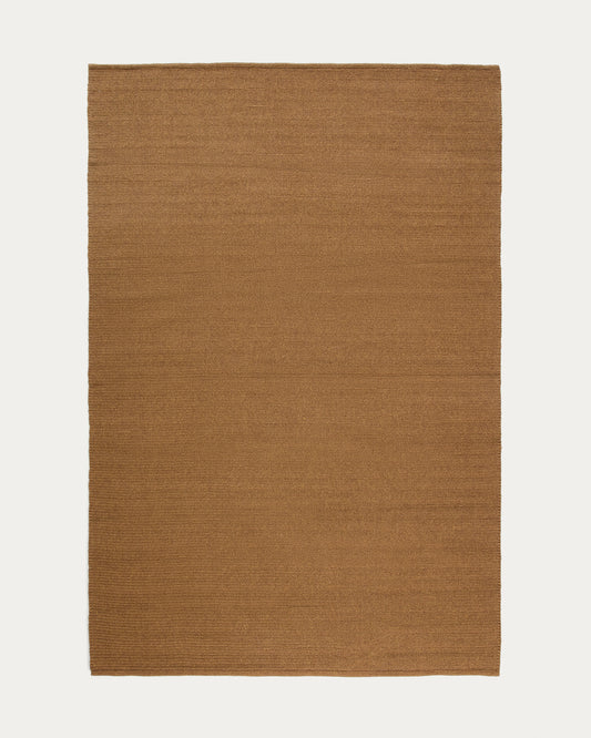 Tapis Turiane en fibres synthétiques marron 200 x 300 cm