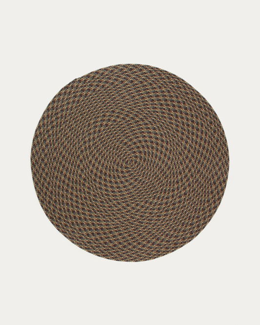 Tapis rond Despas en fibres synthétiques multicolore Ø 200 cm