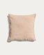 Morine beige velvet cushion cover 50 x 50 cm