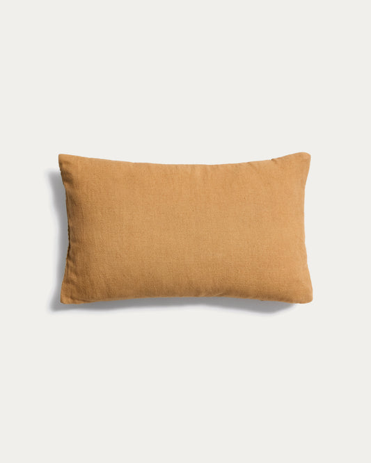 Housse de coussin Morine en velours beige 30 x 50 cm