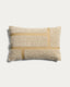 Housse de coussin Lomel en micro-bouclette avec motif graphique écru 40 x 60 cm