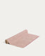 Chemin de table Berla en coton et jute grenat 50 x 150 cm