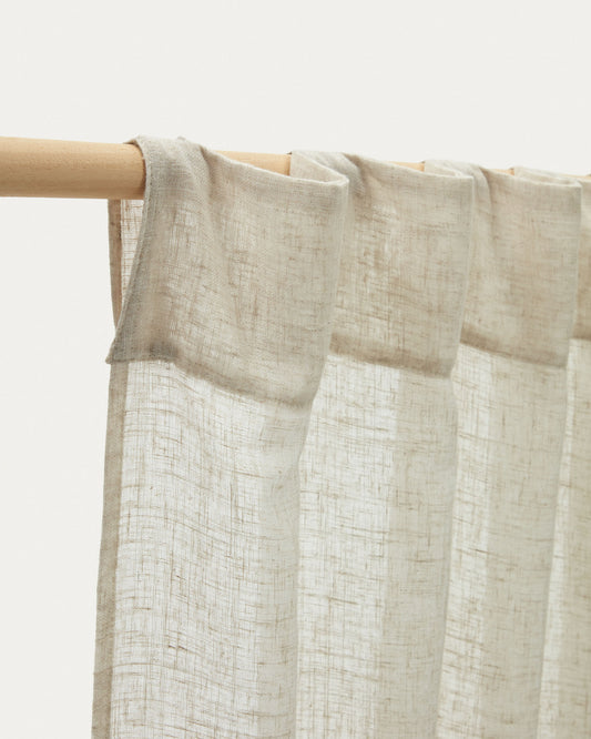 Rideau Mahina beige 140 x 260 cm