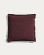 Meral chocolate brown cushion cover 45 x 45 cm