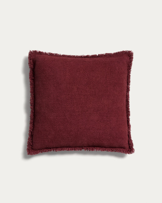 Housse de coussin Meral grenat 45 x 45 cm