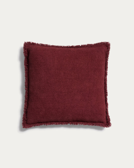 Housse de coussin Meral grenat 45 x 45 cm