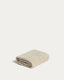 Essuie-mains Lurevi 100 % coton jacquard avec finition velours beige 30 x 50 cm