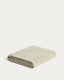 Lurevi 100%-cotton jacquard bath towel with a beige velvet finish 70 x 140 cm
