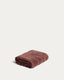 Essuie-mains Lurevi 100 % coton jacquard avec finition velours grenat 30 x 50 cm