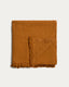 Nulina 100%-cotton waffle mustard blanket 130 x 170 cm