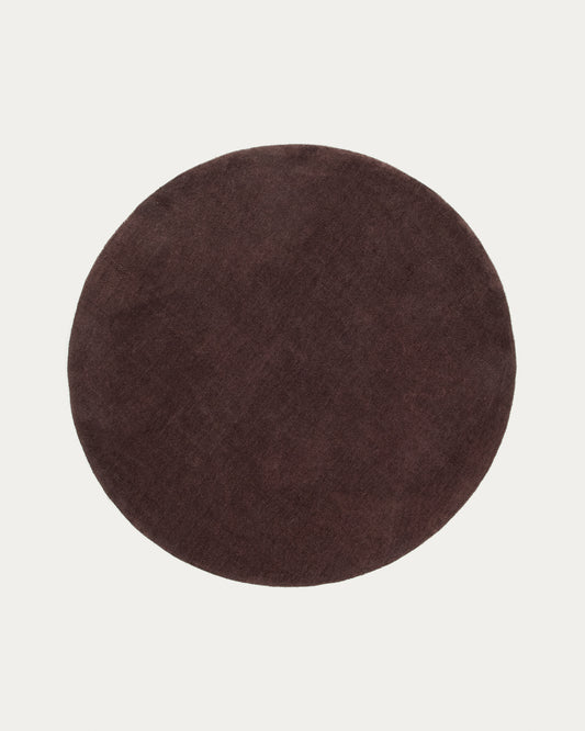 Tapis rond Empuries marron Ø 200 cm