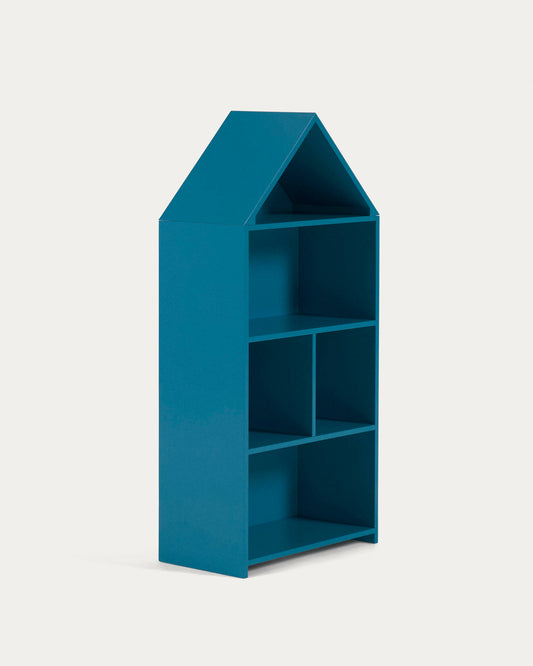 Étagère maison enfant Celeste en MDF bleu 50 x 105 cm