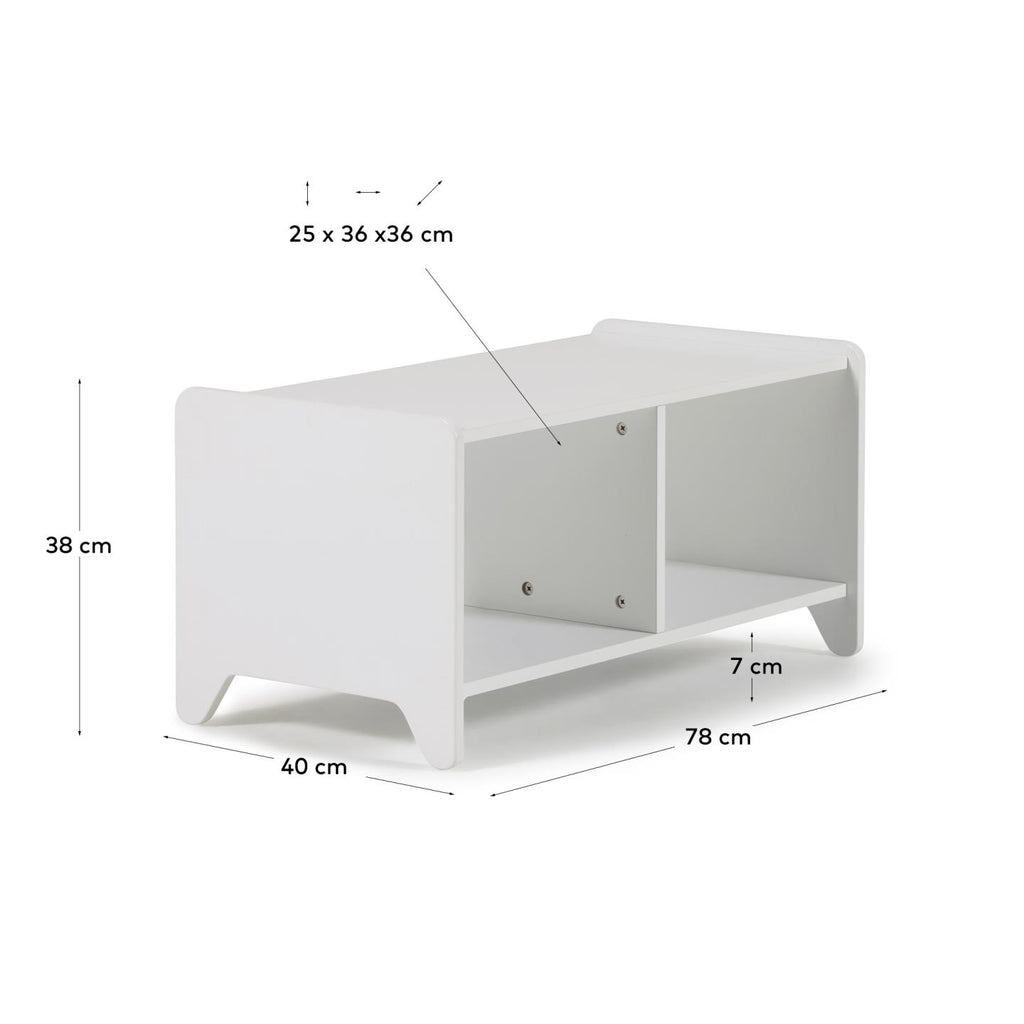 Meuble de rangement Nunila MDF blanc 78 cm